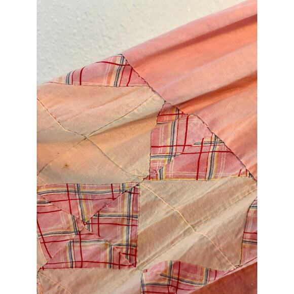 Carleen NWT OAK Vintage Quilt Cotton Dress XS USA Made Pink One of a Kind - Picture 8 of 9